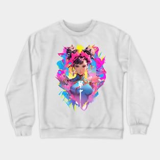 STREET FIGHTER - CHUN LI - EVENING AFTERGLOW | Gaming Anime Manga Gamer Culture | PROUD OTAKU Crewneck Sweatshirt